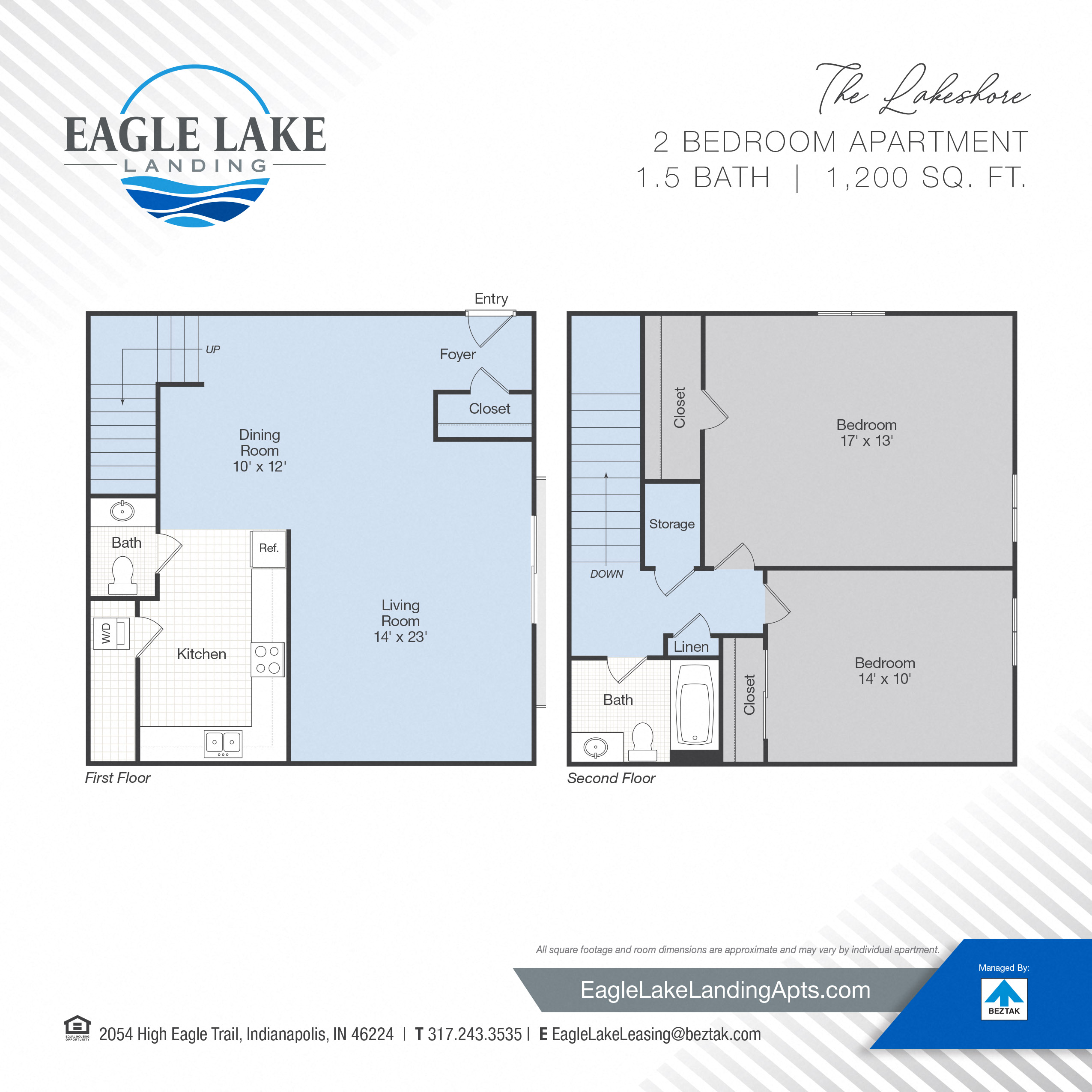 The Lakeshore Townhome floor plan